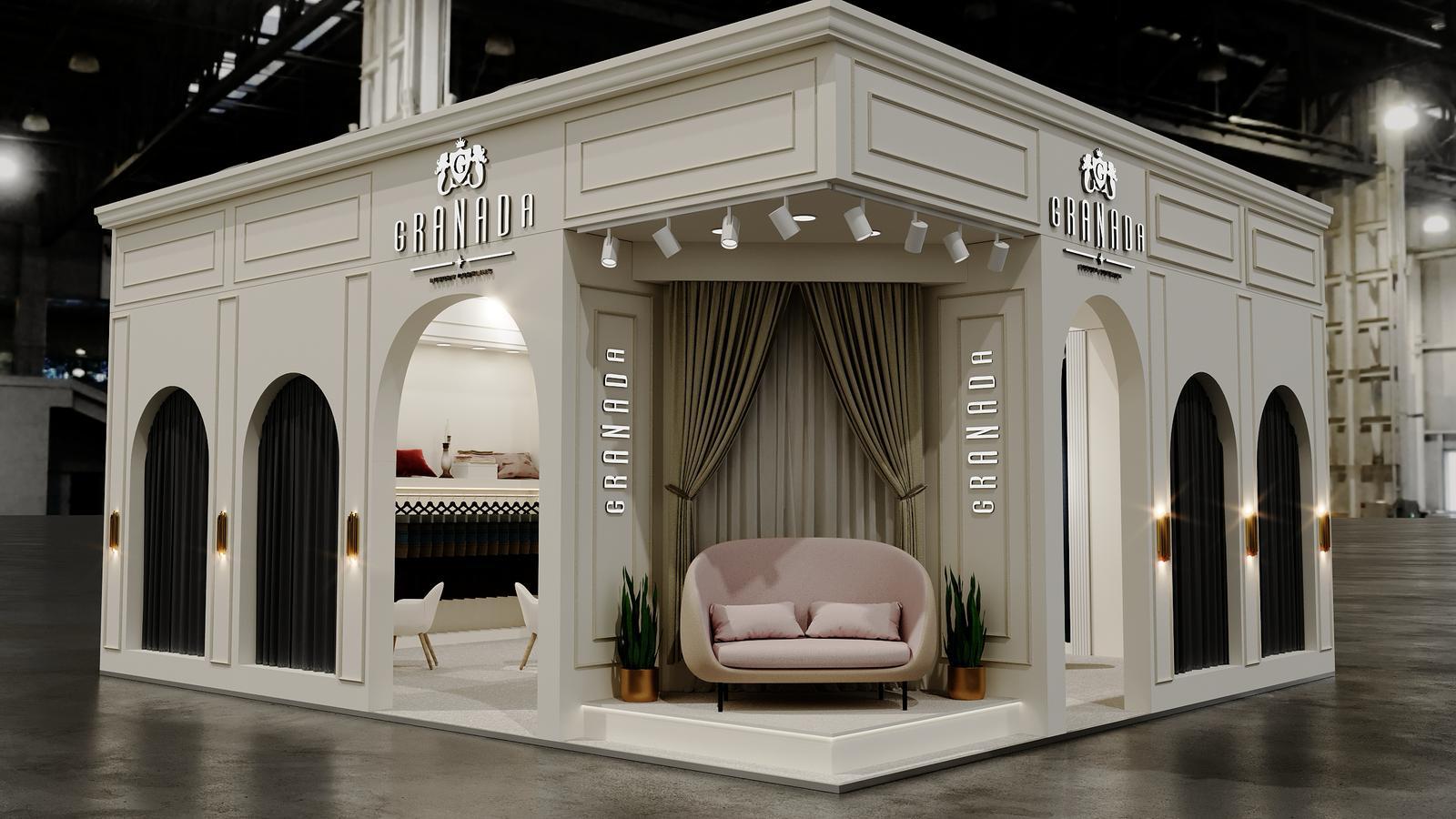 Granada Luxury Curtains HomeDeco Kazakhstan standı