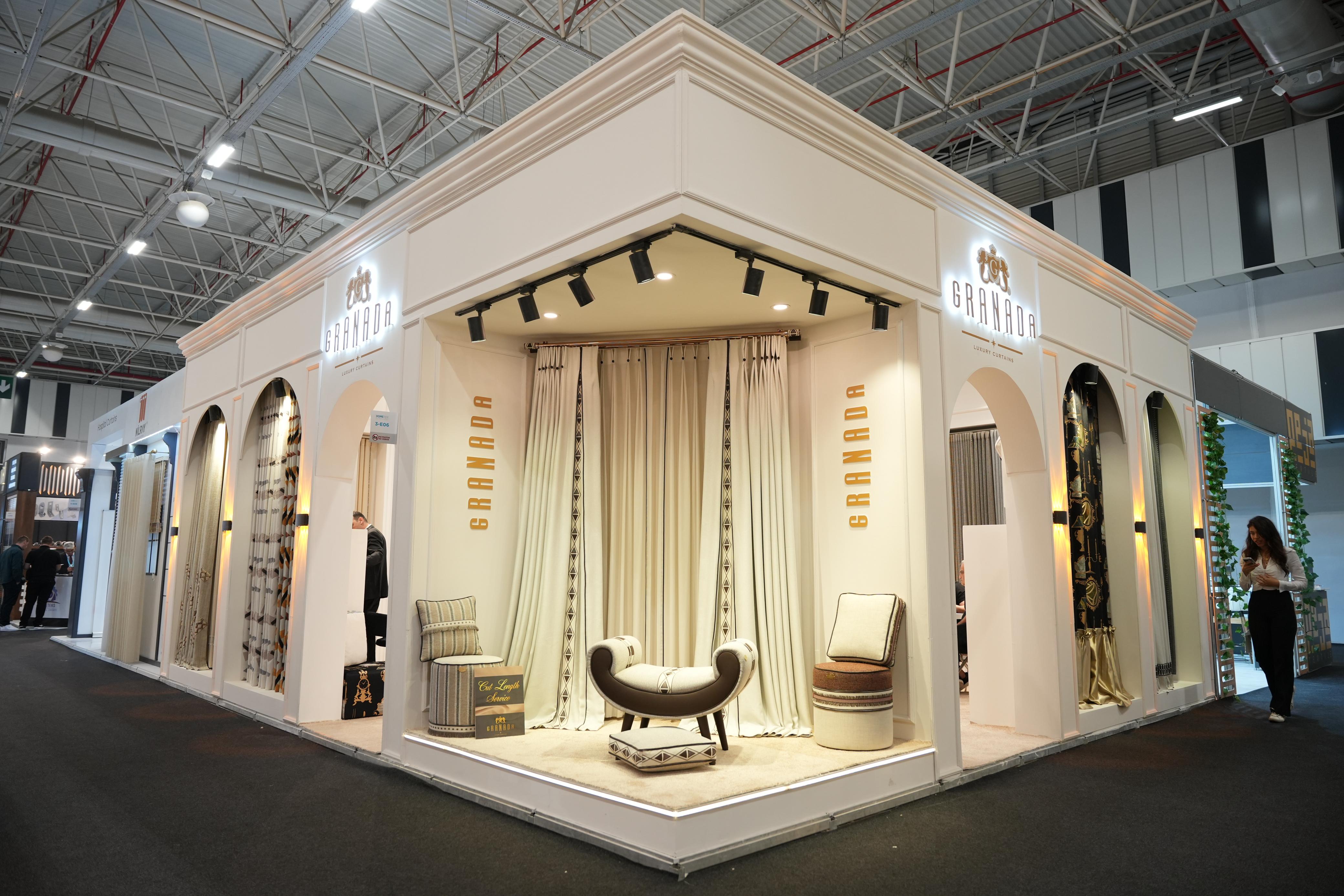 Granada Luxury Curtains HOMETEX İstanbul standı